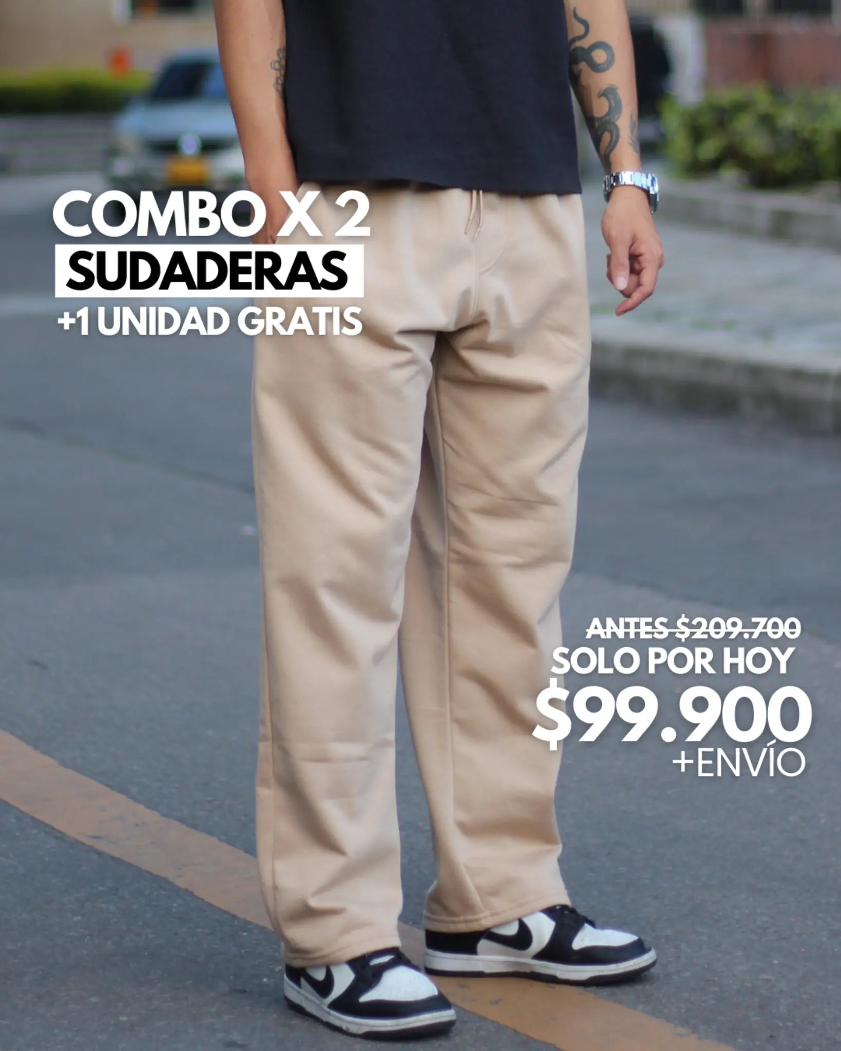 SUDADERA BOTA RECTA